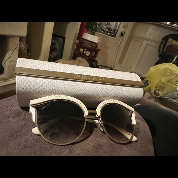 high end Jimmy Choo sun glasses. case, cloth,
pouch 
100% AUTHENTIC! - Picture 8 of 12